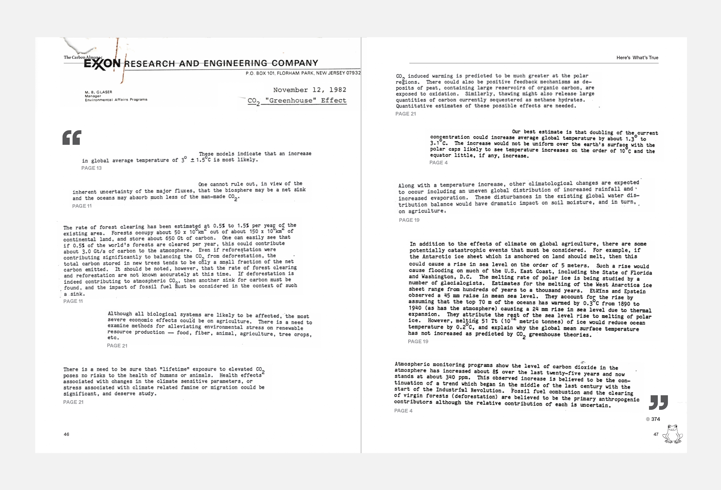 tca exxon memo