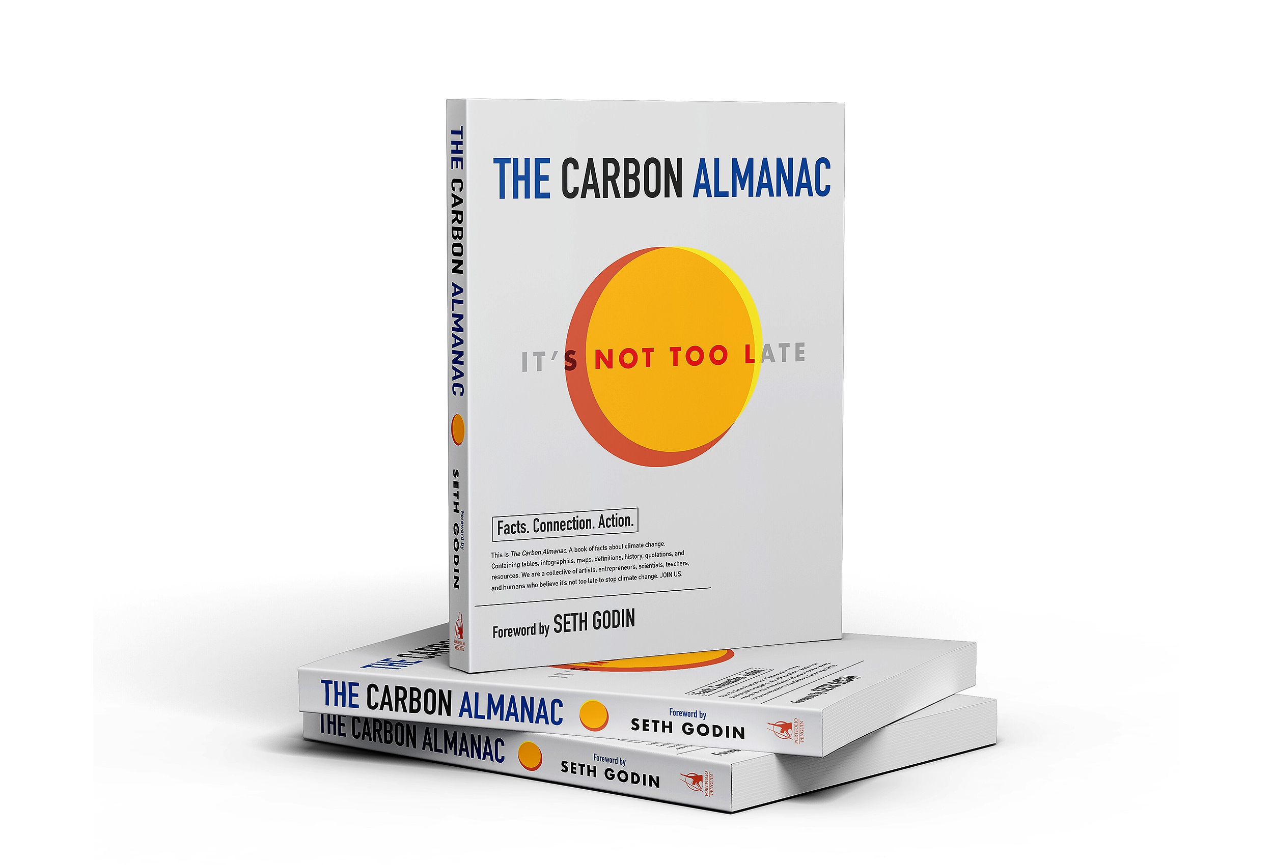 the carbon alamanac horiztonal book stack