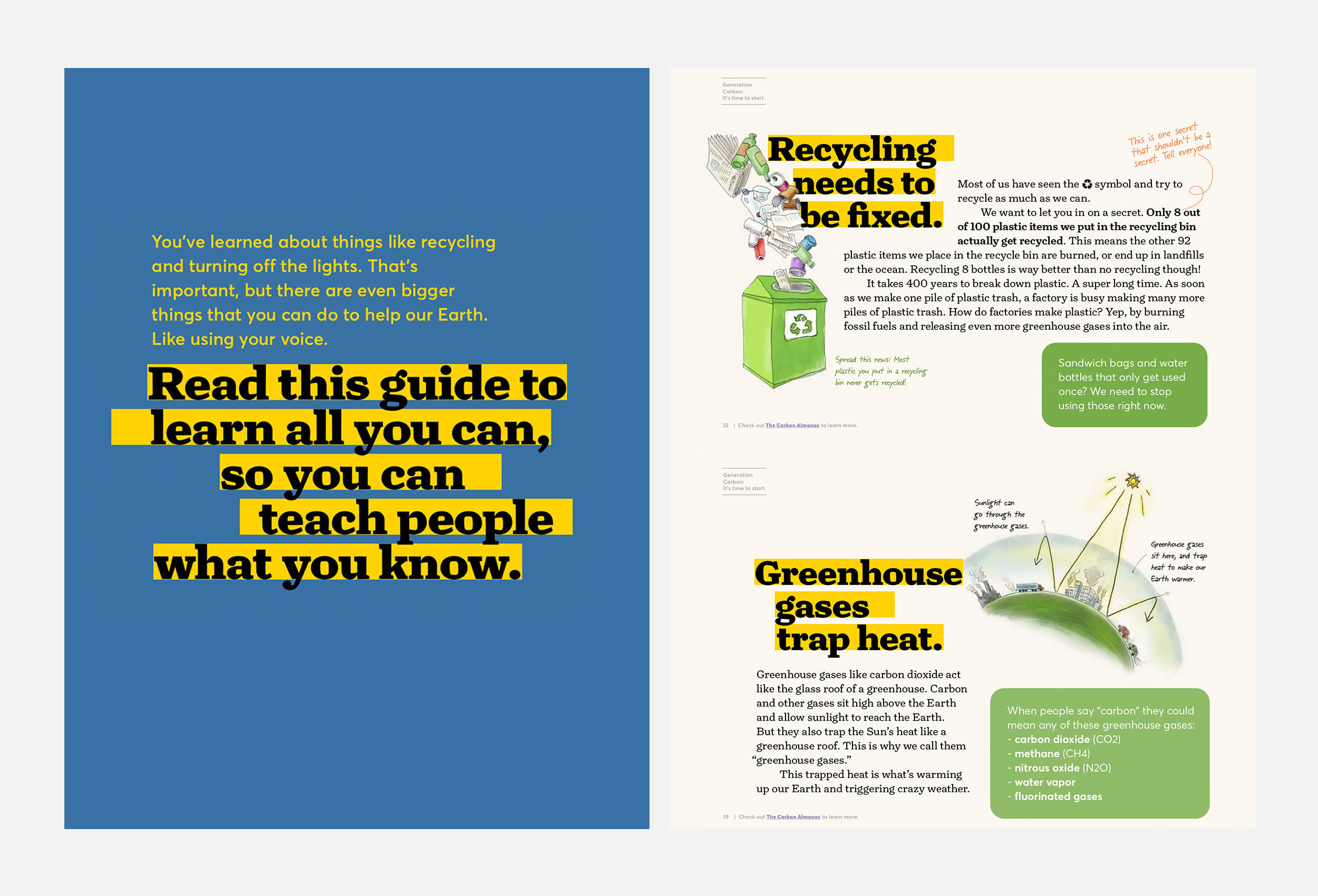 the carbon almanac kids inside book
