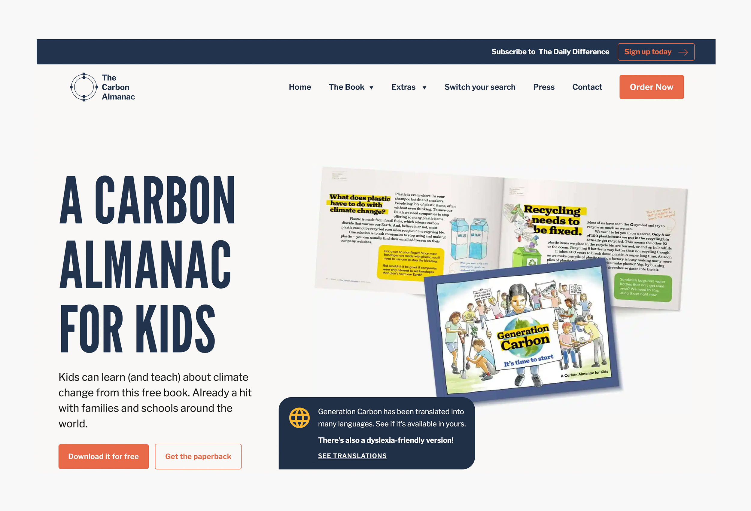 the carbon almanac kids