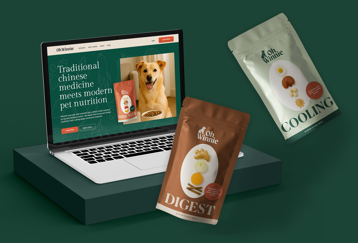 Jennifer Myers Chua strategized and designed a distinctive pet wellness brand with real market fit