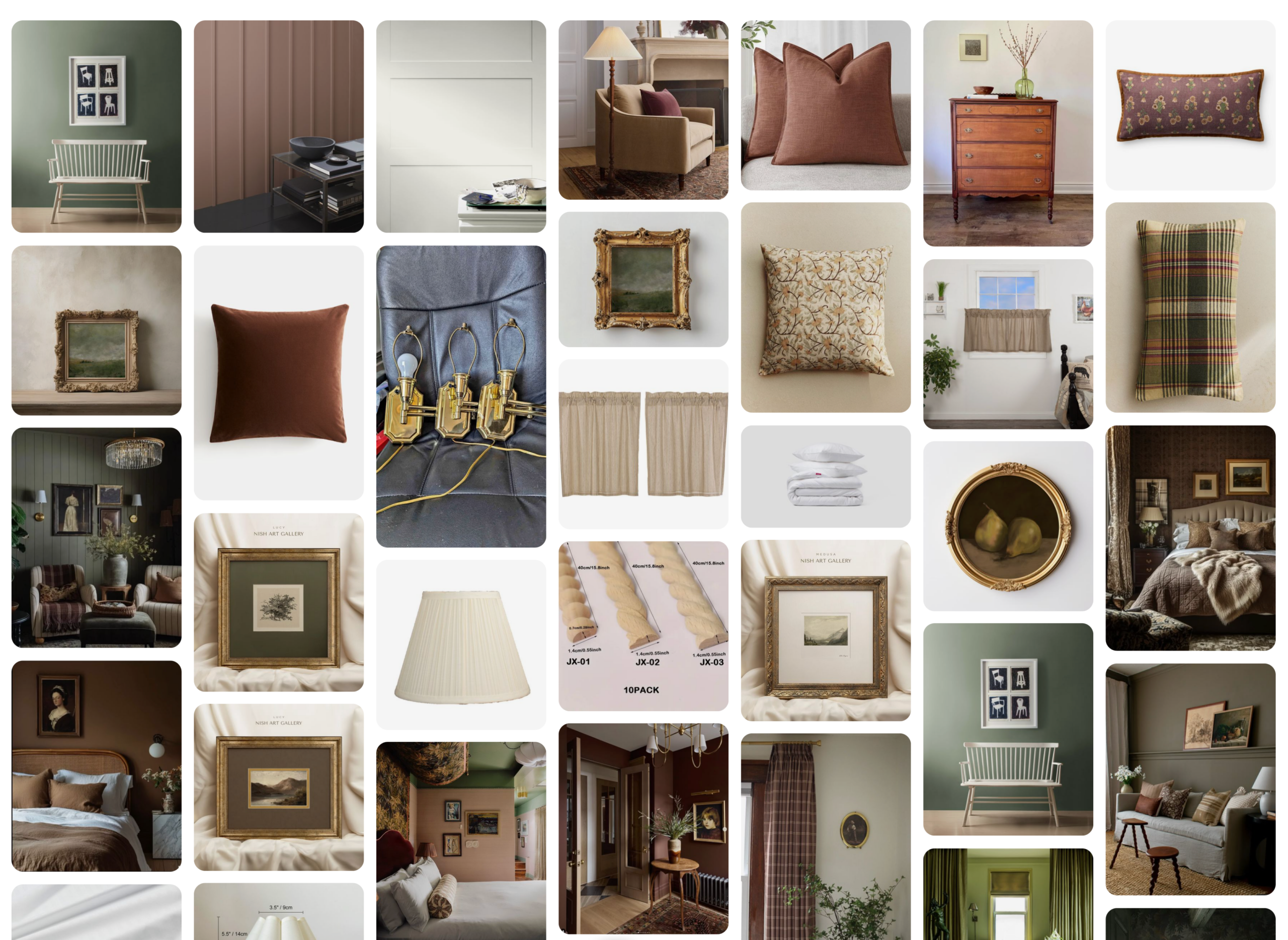 the lindisfarne interior design moodboard